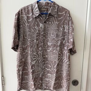 Men’s kahala aloha Hawaiian shirt l large barely worn